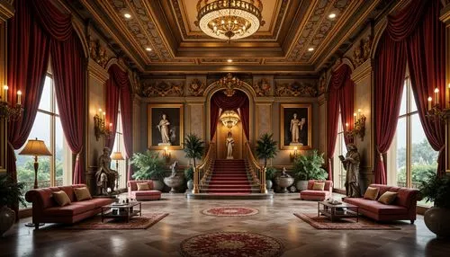 royal interior,ornate room,ritzau,lebua,dolmabahce,foyer,entrance hall,crown palace,hotel hall,grand hotel europe,venetian hotel,grand hotel,dragon palace hotel,istana,ballroom,lobby,marble palace,europe palace,victorian room,kempinski