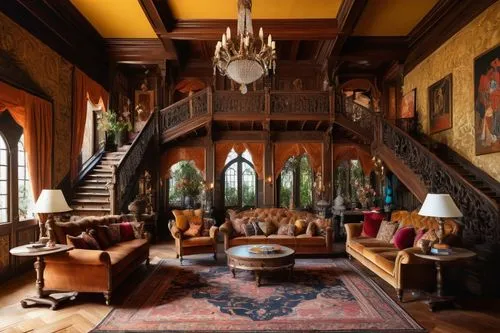 interior decor,sitting room,ornate room,luxury home interior,opulently,home interior,great room,driehaus,foyer,interior design,victorian room,entrance hall,loft,entryway,living room,family room,brownstone,chateauesque,mansion,interior decoration,Conceptual Art,Oil color,Oil Color 07