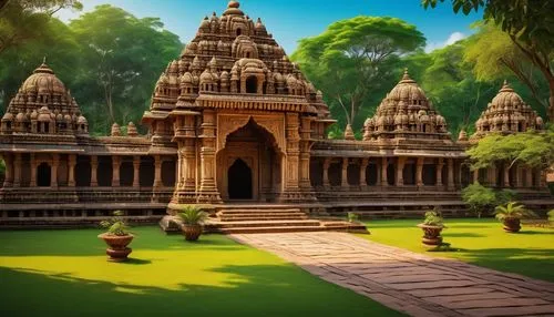 khajuraho,chhatri,bhubaneshwar,cholapuram,akshardham,maheshwar,indian temple,mandir,jain temple,ranakpur,bodhgaya,vijayanagara,hampi,phanom,gwalior,orchha,shravasti,sirpur,vijayanagar,brindavan,Conceptual Art,Fantasy,Fantasy 15