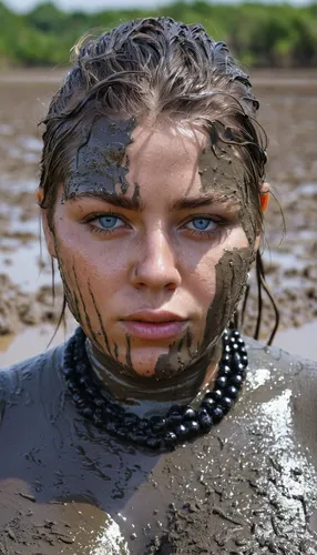 bordafjordur,mud,female warrior,maori,male elf,sea god,crocodile woman,cent,jon boat,barbarian,warrior woman,cgi,wet,viking,kiribath,natural cosmetic,seamless texture,moist sand,poseidon god face,hag,Photography,Fashion Photography,Fashion Photography 05