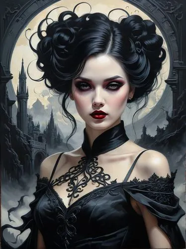 gothic woman,gothic portrait,gothic fashion,gothic style,vampire lady,vampire woman,goth woman,dark gothic mood,gothic,gothic dress,dark angel,goth,goth like,queen of the night,dark art,vampire,the enchantress,lady of the night,queen of hearts,fantasy art,Photography,General,Fantasy