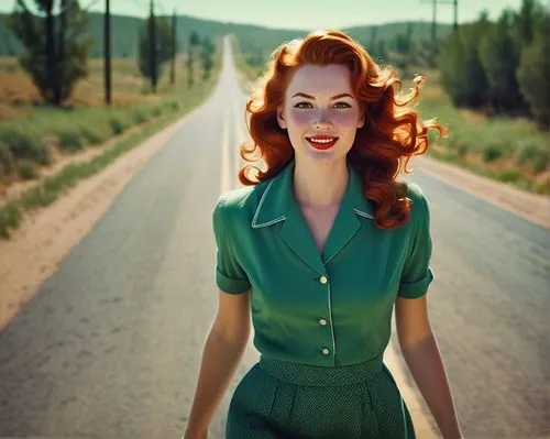 maureen o'hara - female,50's style,retro woman,retro pin up girl,retro women,vintage 1950s,kodachrome,jane russell-female,fifties,retro pin up girls,vintage woman,pin up girl,retro girl,pin-up girl,vintage women,route 66,redheads,woman walking,ann margaret,vintage girl,Photography,Documentary Photography,Documentary Photography 06