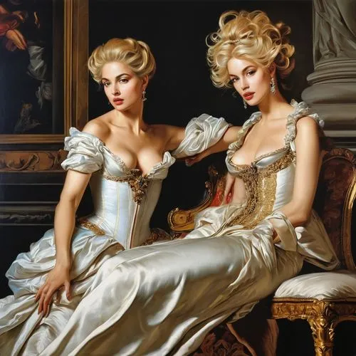 batoni,duchesses,vanderhorst,marquises,crinolines,countesses,maids,habanera,noblewomen,maidservants,heiresses,winterhalter,marchioness,liselotte,boilly,whitmore,rococo,deaconesses,negligees,porcelain dolls,Art,Classical Oil Painting,Classical Oil Painting 01