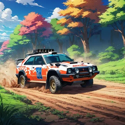 patrol car,patrol cars,dakar rally,police car,subaru rex,popo,isuzuki,subaru,sheriff car,3d car wallpaper,police cruiser,off-road car,desert safari,police cars,japanese sakura background,rallying,off-road vehicle,kiyota,ranger,game car,Illustration,Japanese style,Japanese Style 03