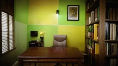 study room,consulting room,reading room,writing desk,secretary desk,blur office background,danish room,recreation room,yellow wallpaper,search interior solutions,computer room,examination room,bookshelves,doctor's room,one-room,desk,board room,visual effect lighting,interior decoration,lecture room