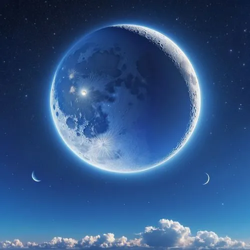 moon and star background,earthshine,blue moon,moon and star,lunae,moon,Photography,General,Realistic