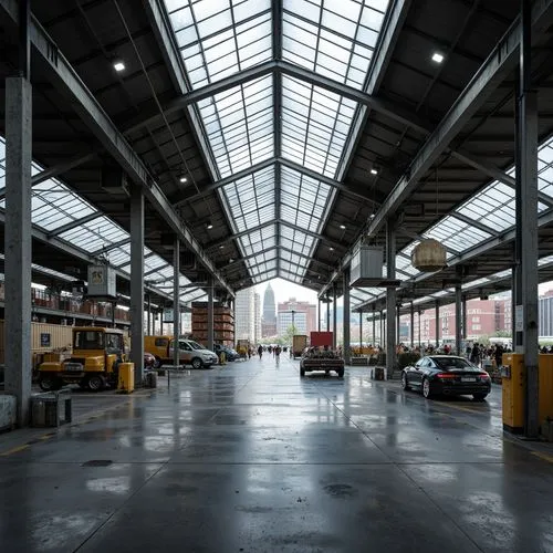 trainshed,industrial hall,carreau,factory hall,warehousing,depot,locomotive shed,hangars,warehouses,hangar,loading dock,warehouse,danger overhead crane,marshalling yard,javits,depots,railyards,usine,steelyard,hvls