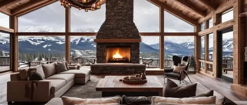 alpine style,chalet,house in the mountains,the cabin in the mountains,fire place,house in mountains,verbier,fireplaces,warm and cozy,coziness,fireplace,luxury home interior,courchevel,coziest,beautiful home,mountain hut,winter house,log fire,fireside,whistler,Illustration,Realistic Fantasy,Realistic Fantasy 36