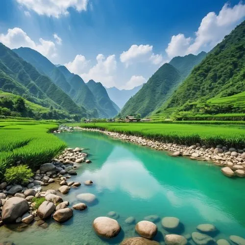 rice fields,green landscape,river landscape,mountainous landscape,guizhou,yangtze,vietnam,yangshao,beautiful landscape,ha giang,landscape background,tamenglong,huadong,rice field,guilin,nature wallpaper,mountain landscape,rice paddies,the rice field,hualien