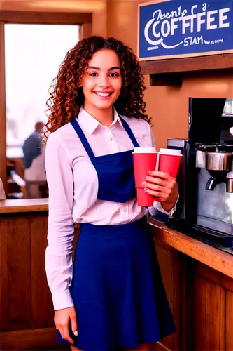 barista,coffee background,coffeetogo,woman drinking coffee,commercial,koffee,coffea,coffeemania,middlecoff,americano,waitress,blue coffee cups,coffee donation,expresso,baristas,kaffa,coffeeville,coffie,cofco,a buy me a coffee,Illustration,Retro,Retro 09