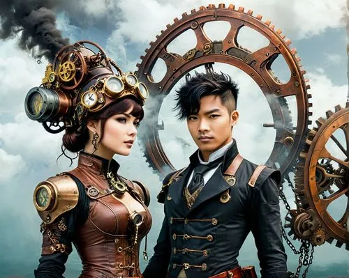 steampunk,steampunk gears,clockmaker,clockwork,cogs,cog wheels,gears,ships wheel,iron wheels,cogwheel,cog,sci fiction illustration,watchmaker,shanghai disney,gearbox,machines,vintage man and woman,vintage boy and girl,star ship,machinery,Conceptual Art,Fantasy,Fantasy 25