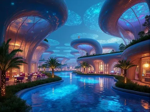 futuristic landscape,underwater oasis,futuristic architecture,dubai garden glow,sky space concept,diamond lagoon,fantasy landscape,fantasy world,fantasy city,futuristic art museum,3d fantasy,wonderlands,lagoon,agrabah,alien world,resort,dreamlands,oceanarium,riad,oceanica,Photography,General,Realistic