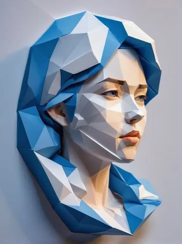 low poly,low-poly,paper art,polygonal,geometric ai file,facets,woman sculpture,folded paper,faceted diamond,crumpled paper,plastic arts,paper ball,penrose,3d figure,art paper,gradient mesh,sculpt,three dimensional,polygons,ball of paper,Unique,3D,Low Poly