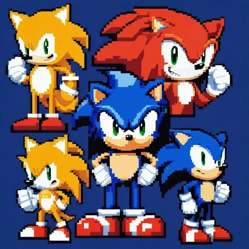 sonicblue,sonic,sonics,pixel art,knuckles,fleetway,sprites,tails,sega,pensonic,sonicnet,knux,sega mega drive,hedgehogs,sega genesis,pixels,retro background,hedgehog heads,game characters,mania,Unique,Pixel,Pixel 01