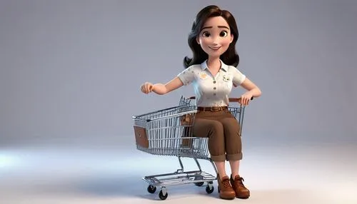 shopping cart,woman shopping,shopping icon,the shopping cart,shopping trolley,saleslady,shopper,shopping basket,shopping trolleys,grocery cart,saleswoman,cashier,salesgirl,shopgirl,3d model,3d rendered,grocery basket,shopping cart icon,bussiness woman,shoplifter,Unique,3D,3D Character