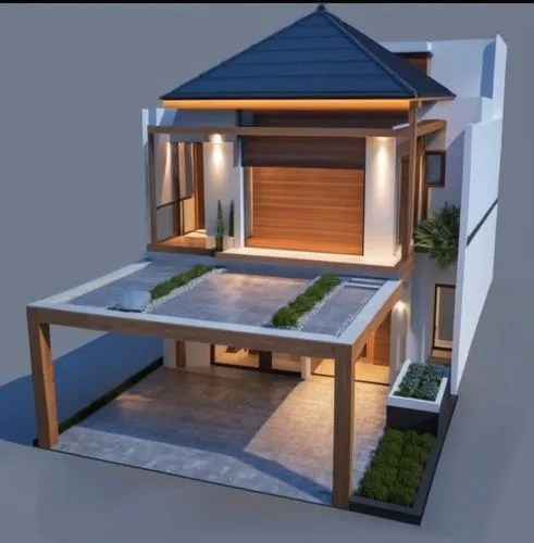 3d rendering,miniature house,inverted cottage,sketchup,3d render,small house,Photography,General,Realistic