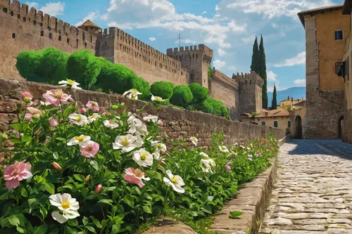 volterra,tuscan,provence,tuscany,toledo,montepulciano,verona,city wall,city walls,world digital painting,aix-en-provence,gordes,italy,alhambra,flower painting,modena,medieval street,toledo spain,way of the roses,splendor of flowers,Art,Classical Oil Painting,Classical Oil Painting 04