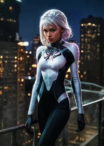 birds of prey-night,nova,cg artwork,elsa,silver,xmen,femme fatale,catwoman,show off aurora,black cat,huntress,x men,x-men,holly blue,cosplay image,mystique,samara,kat,birds of prey,winterblueher