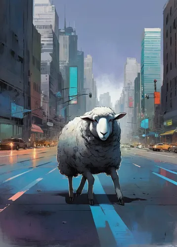 Imagine a futuristic Zootopia where genetically modified sheep with enhanced intelligence attempt to take over the city.,sheep,the sheep,dwarf sheep,wild sheep,sheep portrait,sleepy sheep,male sheep,w