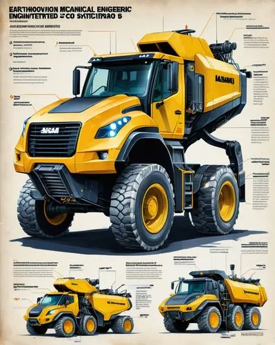 earthmover,mining excavator,construction machine,construction vehicle,hagglund,kryptarum-the bumble bee,tracked dumper,earthmovers,two-way excavator,heavy equipment,magirus,road roller,jcb,heavy machinery,landmaster,bulldozer,dozers,yellow machinery,unimog,bumblebee,Unique,Design,Infographics