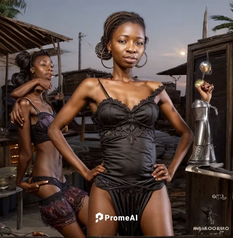 Aya de Yopougon, night bar scene,nigeria woman,african woman,african art,black skin,african culture,bodypainting,black woman,voodoo woman,bodypaint,barmaid,body painting,african,nigeria,female model,a