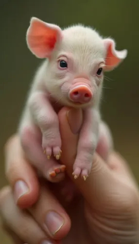 a small pig is holding in its hands,mini pig,piglet,pigmy,teacup pigs,piggie,piglets