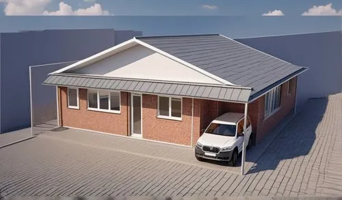 prefabricated buildings,3d rendering,folding roof,garage door,flat roof,house drawing,garage,house roof,housebuilding,residential house,heat pumps,danish house,roof tile,slate roof,house trailer,exterior decoration,house insurance,3d model,toll house,house front,Photography,General,Realistic