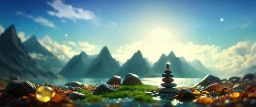 cartoon video game background,3d fantasy,skylanders,mushroom landscape,3d background,rayman