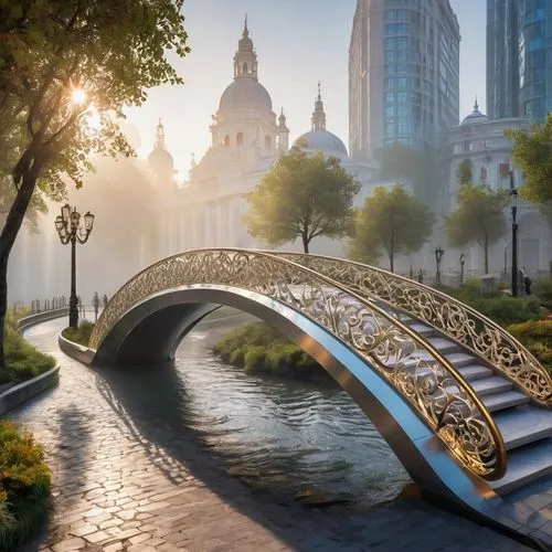 heatherwick,tiger and turtle,futuristic architecture,angel bridge,city fountain,dragon bridge,steel sculpture,guitar bridge,calatrava,yarra,public art,stone arch,futuristic landscape,guangzhou,scenic bridge,adventure bridge,urban design,soundbridge,3d rendering,warszawa,Conceptual Art,Fantasy,Fantasy 22