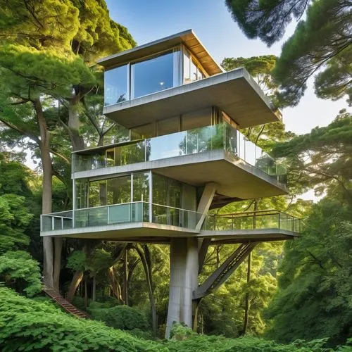 tree house hotel,tree house,treehouse,observation tower,cubic house,dunes house,modern architecture,mid century house,lookout tower,house in the forest,stilt house,tropical house,japanese architecture,cube house,modern house,timber house,treetop,frame house,inverted cottage,bird tower,Photography,General,Realistic