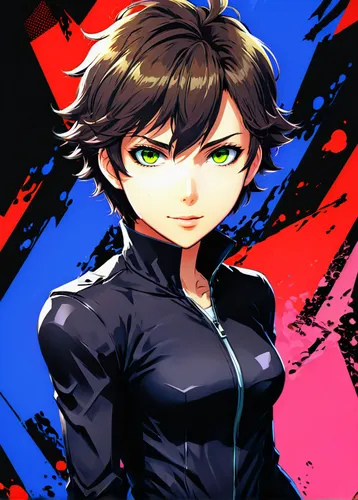 persona,candela,nico,kosmea,gunkanjima,nora,portrait background,piko,yukio,mc,wiz,lechona,fran,game character,mako,colorful background,png image,misua,spy,toori,Illustration,Japanese style,Japanese Style 03