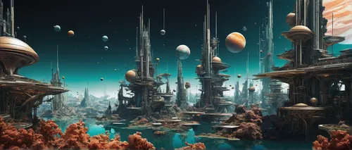 alien world,alien planet,futuristic landscape,fantasy city,sci fiction illustration,fantasy world,fantasy landscape,fractal environment,apiarium,terraforming,sci fi,scifi,exoplanet,metropolis,3d fantasy,valerian,ancient city,planet eart,space port,mandelbulb,Photography,Artistic Photography,Artistic Photography 05