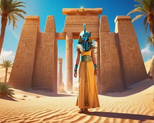 wadjet,pharaonic,kemet,egyptian temple,karnak,neferhotep,nephthys,khnum,sekhmet,sumeria,asherah,merneptah,hathor,nefertari,pharoah,pharaon,amarna,neith,abydos,ancient egypt,Conceptual Art,Sci-Fi,Sci-Fi 27