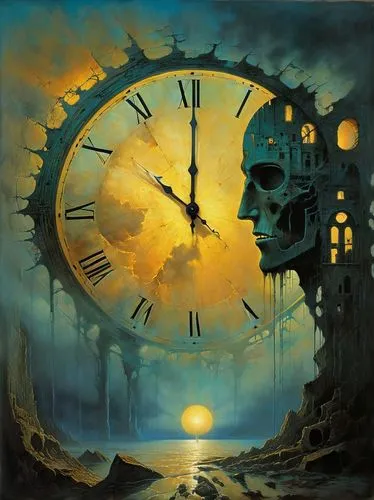 horologium,clockmaker,clockwatchers,tock,timekeeper,perpetuity,clock face,timescape,clocks,out of time,timewise,tempus,timeslip,time pointing,clock,flow of time,timewatch,timescale,time spiral,ticktock,Conceptual Art,Oil color,Oil Color 24