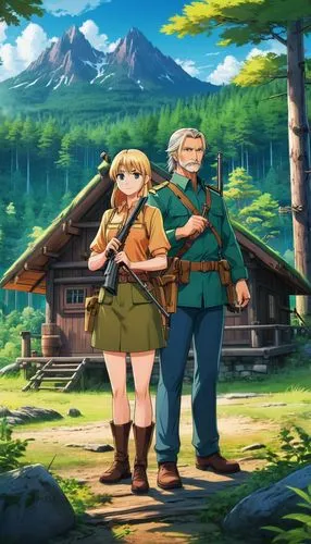 butka,townsfolk,woodlanders,game illustration,marle,oktoberfest background,heidi country,highstein,meteora,halflings,limprecht,nordics,forest workers,homesteaders,woodcutters,dieck,darjeeling,germania,lederhosen,gwent,Illustration,Japanese style,Japanese Style 03