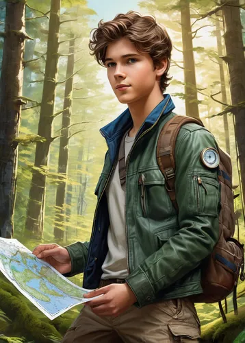 cg artwork,boy scouts of america,newt,boy scouts,world digital painting,sci fiction illustration,pathfinders,forest background,free wilderness,gale,fjäll,hiker,park ranger,biologist,scouts,forest man,cub,mountain guide,fridays for future,aaa,Unique,Design,Blueprint