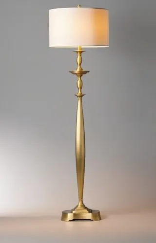 cast iron floor lamp
finish in texrure brass
fabric shade with brass trim,a gold lamp with a white shade on it,table lamp,bedside lamp,table lamps,retro lamp,master lamp,lamp,Photography,General,Reali