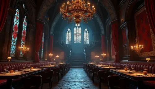 hall of the fallen,gringotts,refectory,dining room,hogwarts,ornate room,sanctuary,empty interior,storkyrkan,chamber,diagon,ecclesiatical,restaurant bern,crypt,royal interior,dining,the throne,wizarding,stalls,verkerk,Photography,General,Realistic