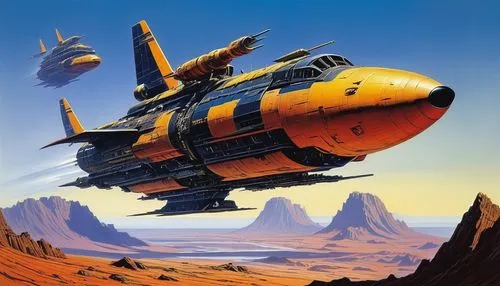 dropship,robotech,gunbuster,air ship,airship,spelljammer,mcquarrie,skyship,airships,parodius,spacecraft,rocketplane,funjet,skyvan,landplanes,gunship,gradius,landplane,skymaster,spaceplanes,Conceptual Art,Sci-Fi,Sci-Fi 21