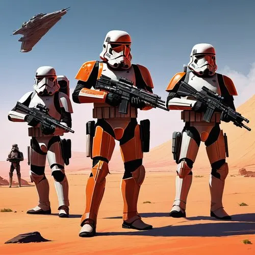 storm troops,geonosis,contingents,stormtroopers,mcquarrie,garrisons,Conceptual Art,Sci-Fi,Sci-Fi 12