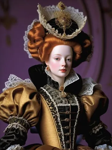 female doll,elizabeth i,painter doll,queen anne,doll figure,dollhouse accessory,victorian lady,cepora judith,tudor,designer dolls,collectible doll,fashion dolls,cloth doll,portrait of a girl,redhead doll,the carnival of venice,madeleine,fashion doll,vintage doll,doll paola reina,Unique,3D,Toy