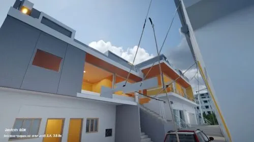 cubic house,cube house,sky apartment,modern house,skyrail,skywalks,Photography,General,Realistic