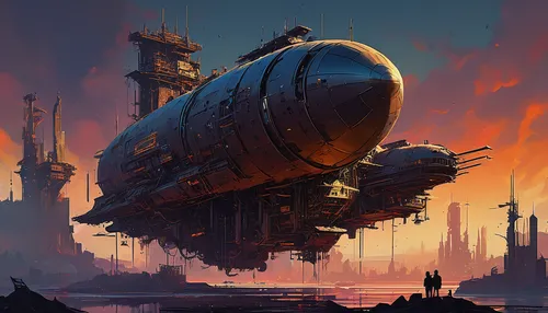 airships,airship,futuristic landscape,scifi,dreadnought,sci fiction illustration,factory ship,alien ship,tank ship,gas planet,air ship,sci fi,spacecraft,space ship,ship wreck,space ships,sci - fi,sci-fi,industrial landscape,freighter,Conceptual Art,Sci-Fi,Sci-Fi 01