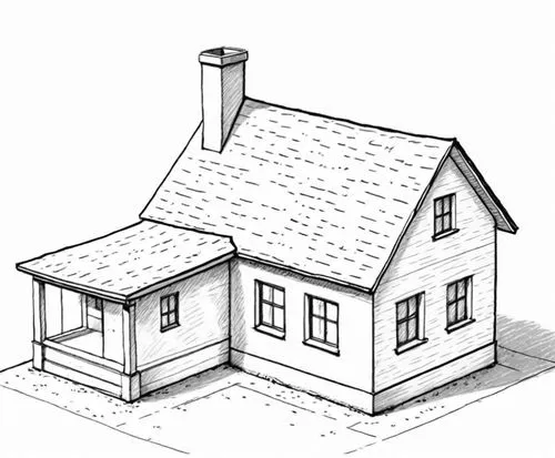 Design Sketch-Detailed Rough Outline ,a house with a chimney on the corner,houses clipart,house drawing,small house,house shape,sketchup,house roofs,Design Sketch,Design Sketch,Detailed Outline