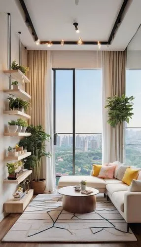 sky apartment,modern decor,penthouses,modern living room,living room,livingroom,contemporary decor,interior modern design,modern room,apartment lounge,high rise,shared apartment,tree top,interior design,great room,an apartment,residential tower,condo,loft,modern minimalist lounge,Illustration,Japanese style,Japanese Style 19