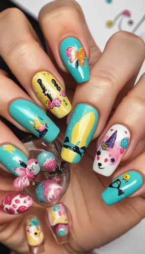 nail design,nail art,artificial nails,floral japanese,tropical birds,kawaii snails,sugar skulls,flamingo pattern,nails,splattered,toucans,colorful floral,hand-painted,mermaid vectors,manicure,cartoon flowers,hand painting,nail care,nail,easter theme,Illustration,Abstract Fantasy,Abstract Fantasy 01