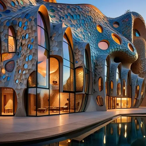 asian architecture,eco hotel,dragon palace hotel,gaudí,hotel w barcelona,futuristic architecture,largest hotel in dubai,blue elephant,cubic house,iranian architecture,cube stilt houses,house of the se