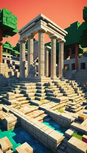 ancient greek temple,greek temple,palace of knossos,artemis temple,roman temple,roman ruins,ancient city,acropolis,egyptian temple,ephesus,pompeii,thermae,roman villa,ancient roman architecture,temple of hercules,temple of diana,ancient buildings,the ancient world,doric columns,forum,Unique,Pixel,Pixel 03