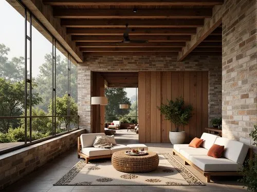 outdoor furniture,contemporary decor,wooden beams,sunroom,patio,concrete ceiling,travertine,mid century modern,roof landscape,landscape design sydney,patios,interior modern design,amanresorts,porch,front porch,patio furniture,landscaped,luxury home interior,minotti,living room