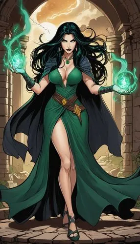 eldena,hela,ghazan,goddess of justice,esmeralda,diana,Illustration,American Style,American Style 13